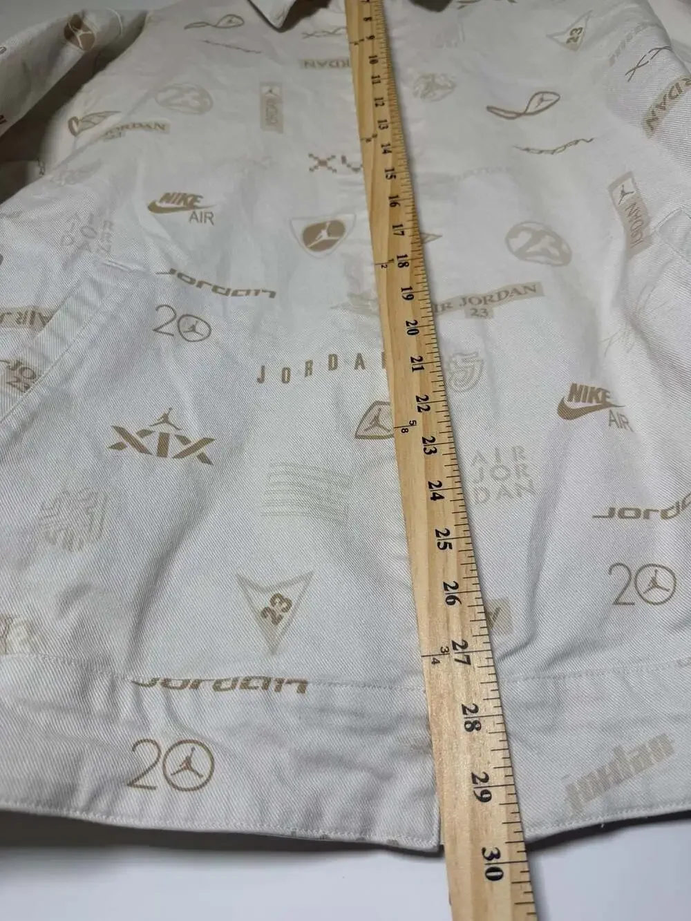Jordan Flight Men's Heritage All Over Print Desert Tan Jacket
